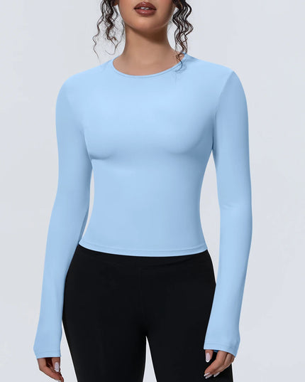 Women’s Long-Sleeve Slim-Fit Breathable Sports Top