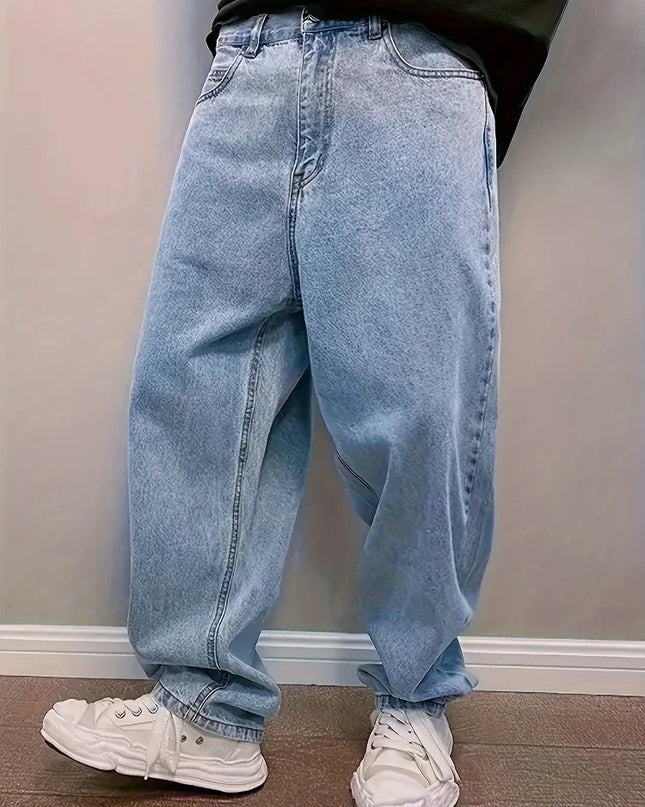Relaxed Fit Baggy Jeans for Men