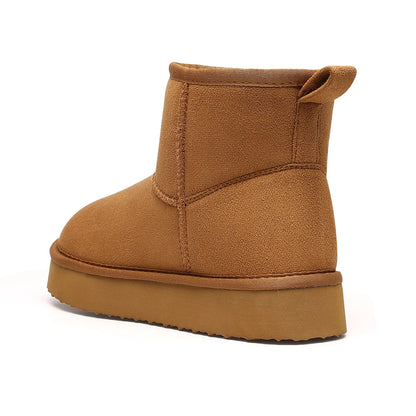 Women's Memory Foam Ankle Faux Suede Winter Warm Boots