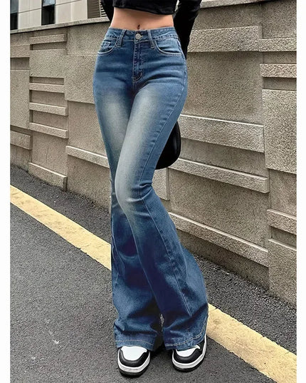 Women's High Waist Flared Jeans