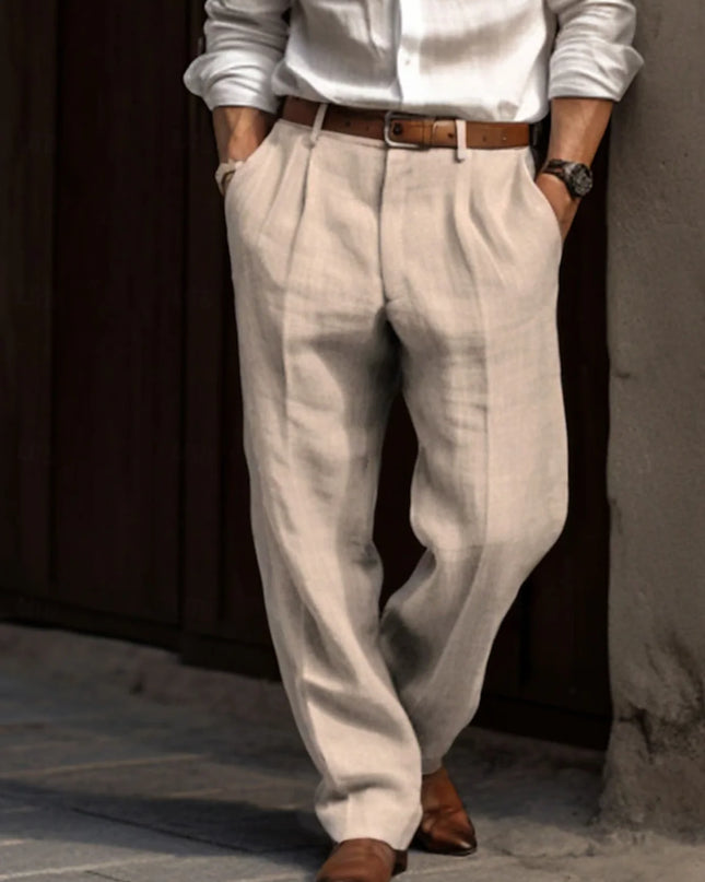 Men's Straight Pants Casual Loose Pants