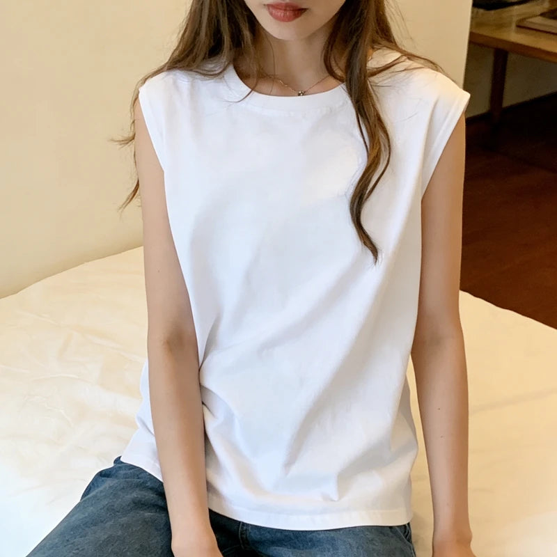 Women's Loose Sleeveless Tank Top - Casual Fit Vest