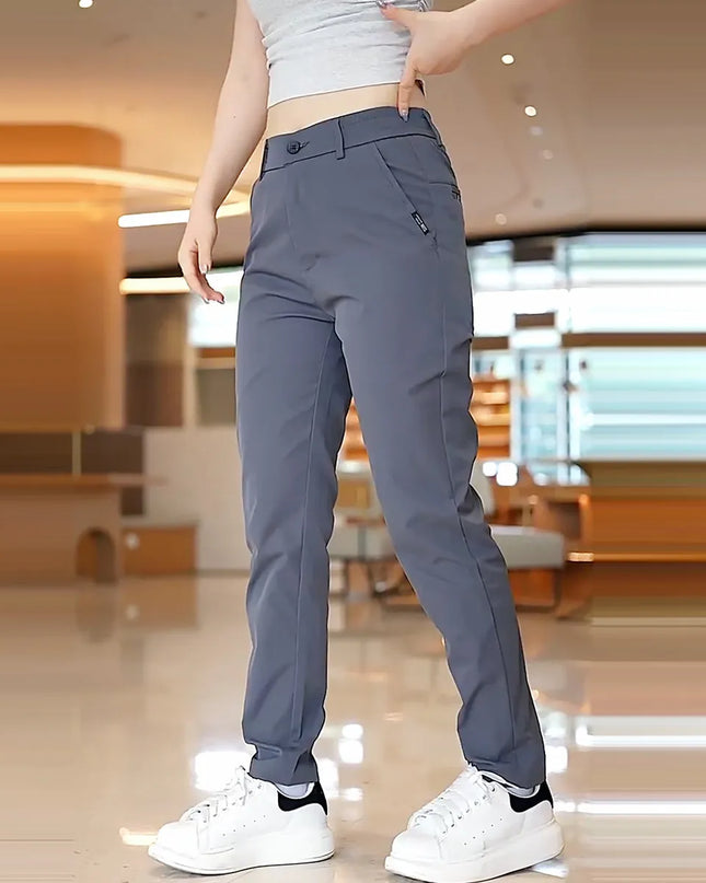 Men's Straight-Leg Slim Fit Breathable Casual Pants