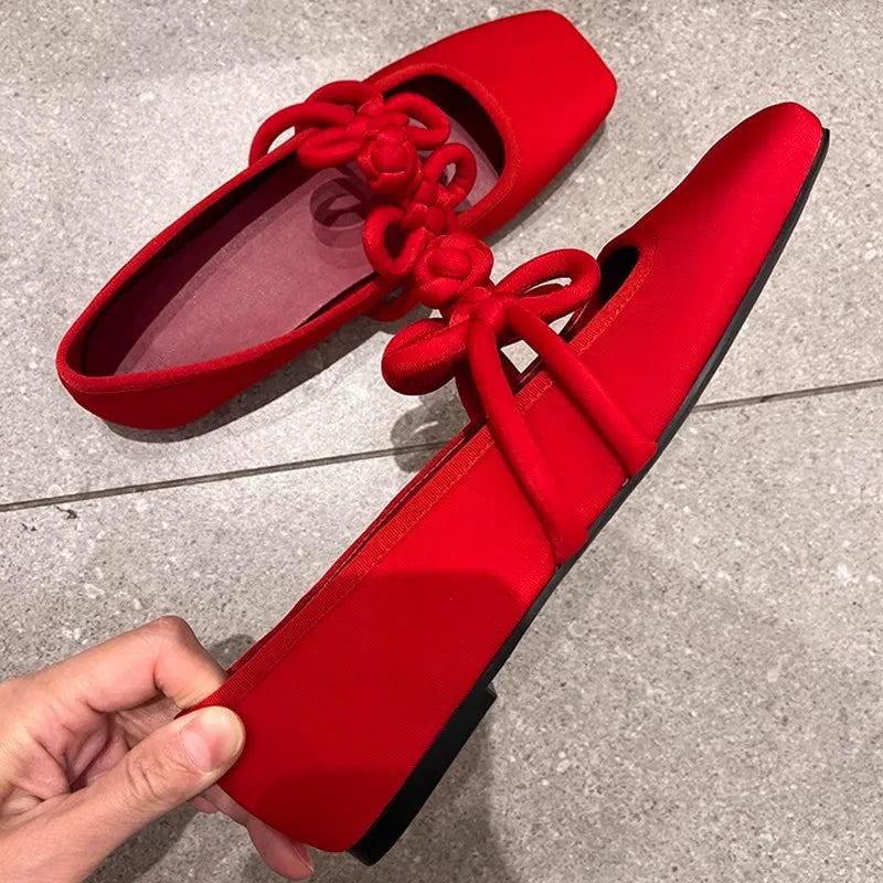 Elegant Women’s Satin Mary Jane Shoes