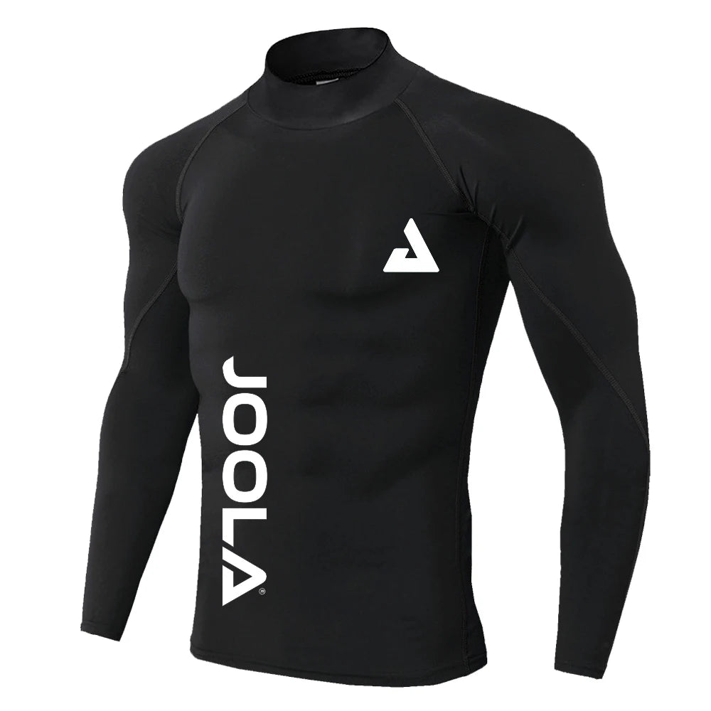 JOOLA Men's High Neck Fitness Sweater - Elastic, Quick-Drying