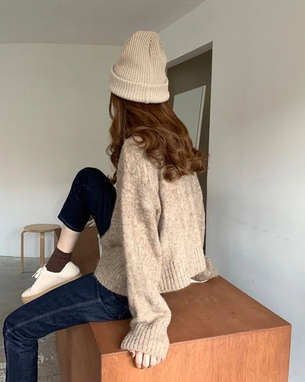 Women's Elegant Vintage Knitted Cardigan