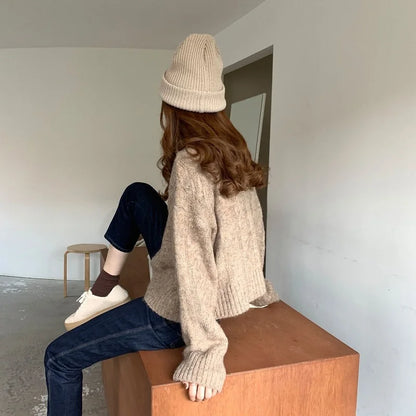 Women's Elegant Vintage Knitted Cardigan