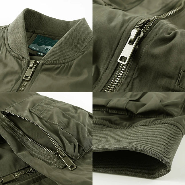 Men's Multi-Pocket Waterproof Windbreaker Tactical Jacket