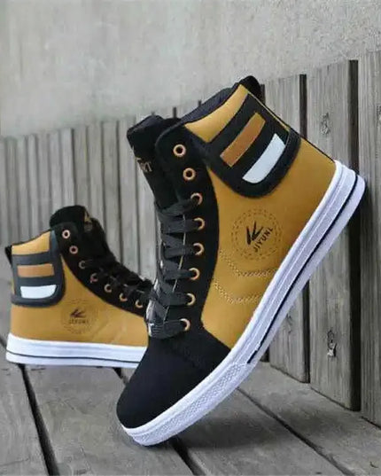 Wolf Who Men's High-Top Lace-Up Sneakers - Various Colors
