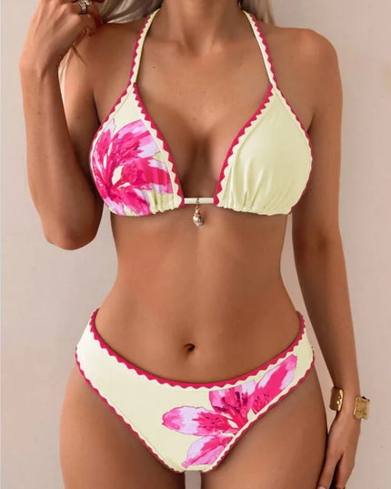 Floral Print Women's Bikini Set