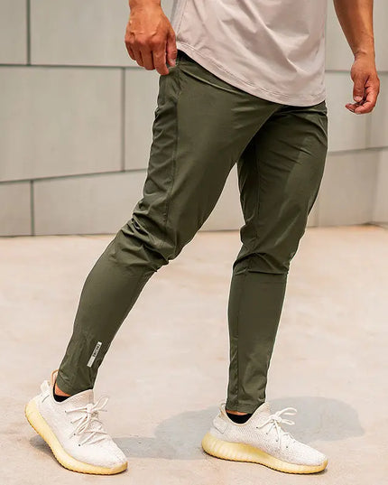 Men's Breathable Slim Ice Silk Sweatpants – Thin Sports Athletic Joggers for Men