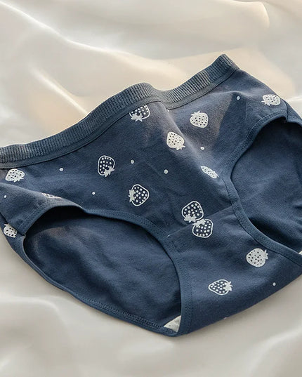 10Pcs Women's Cotton Panties – Comfortable Cartoon Print Underwear Set
