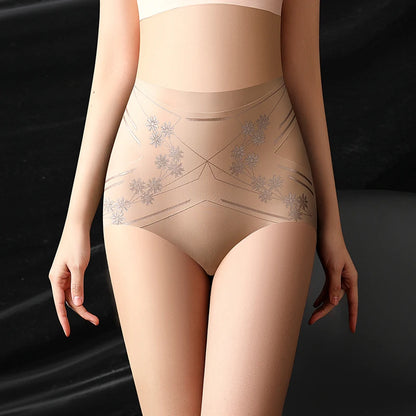 Women's 3-Piece High-Waist Panties with Tummy Control and Belly Firming Design