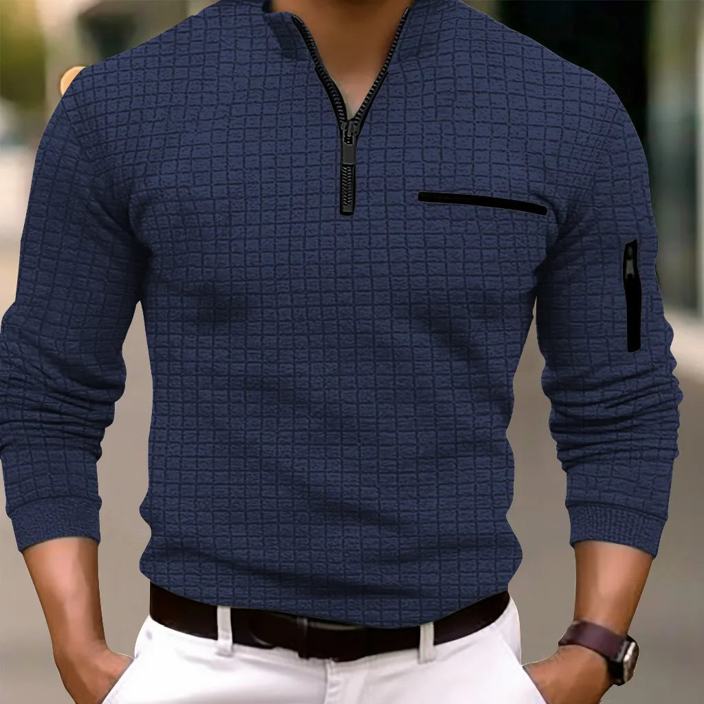 Men's Long Sleeve Jumper - Fashionable Casual Pullover