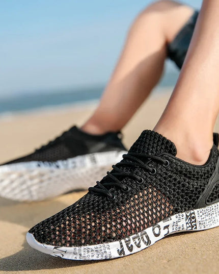 Men's Casual Air Mesh Sneakers – Trendy Foam Athletic Shoes