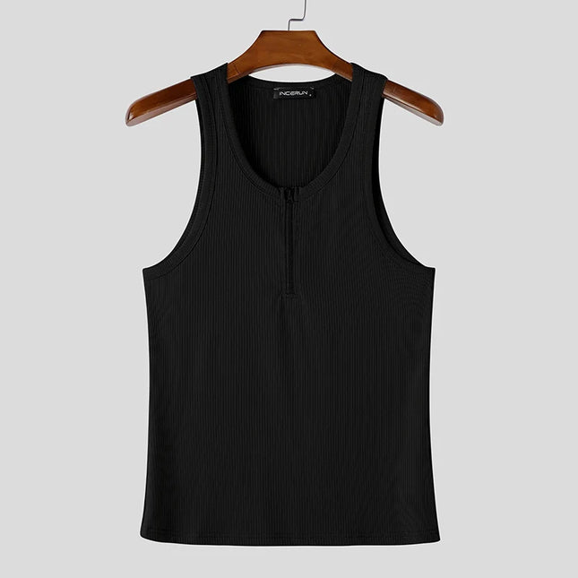 INCERUN Men's Knitted Tank Tops