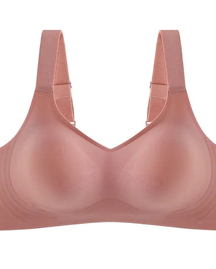 Comfort Padded Seamless Bra for Women - Soft Support with Wide Shoulder Straps