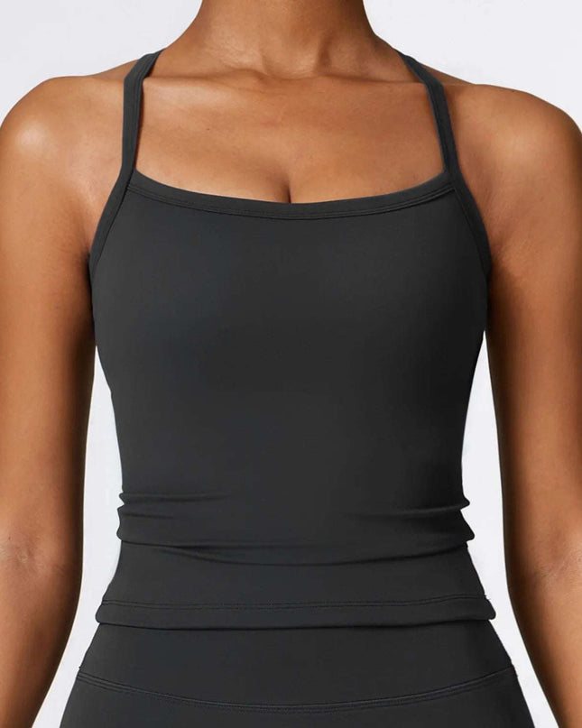 Women's Breathable Cross-Back Push-Up Vest
