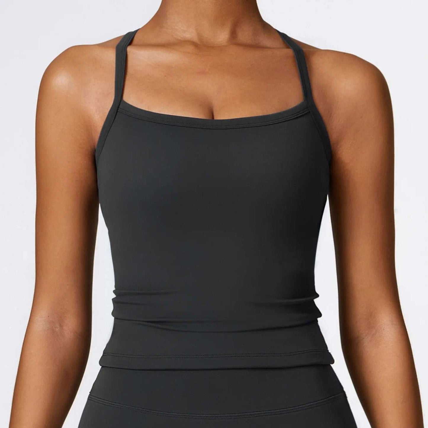 Women's Breathable Cross-Back Push-Up Vest