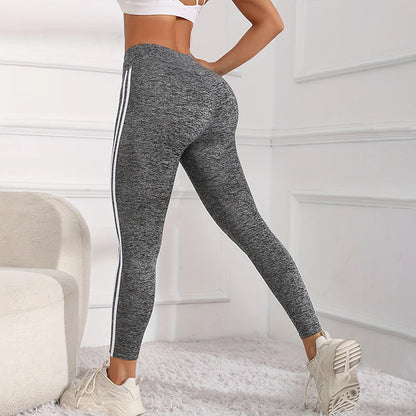 High Waist Multi-Color Splicing Yoga Leggings for Women - Tummy Control Stretch Pants