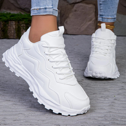 Breathable Women's Vulcanized Platform Casual Sneakers