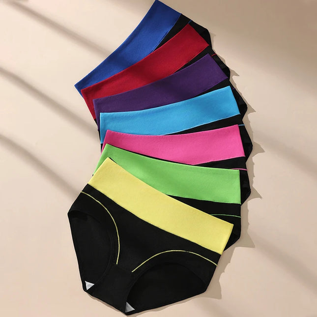 7-Piece High-Waist Body Shaper Cotton Briefs for Women, Slimming & Breathable