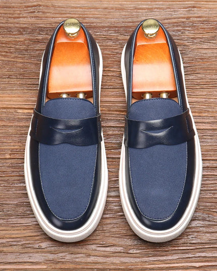 Men's Casual Slip-On Faux Leather Shoes – Comfortable & Stylish Men's Loafers