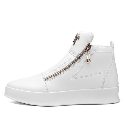 Men's Zippered High-Top Sneakers