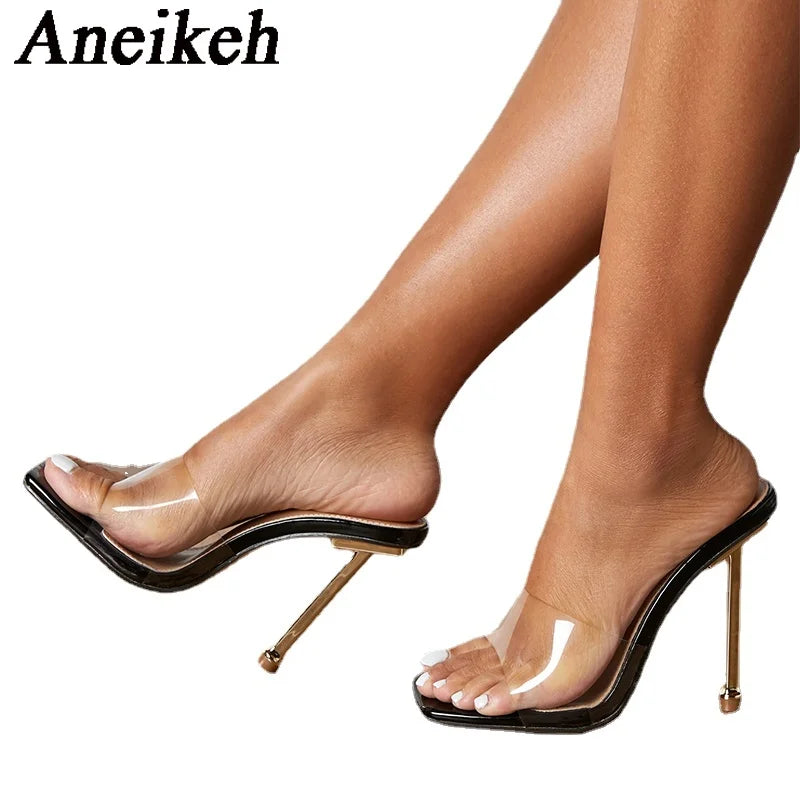 Aneikeh Women's PVC High Heels