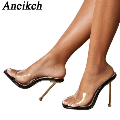 Aneikeh Women's PVC High Heels