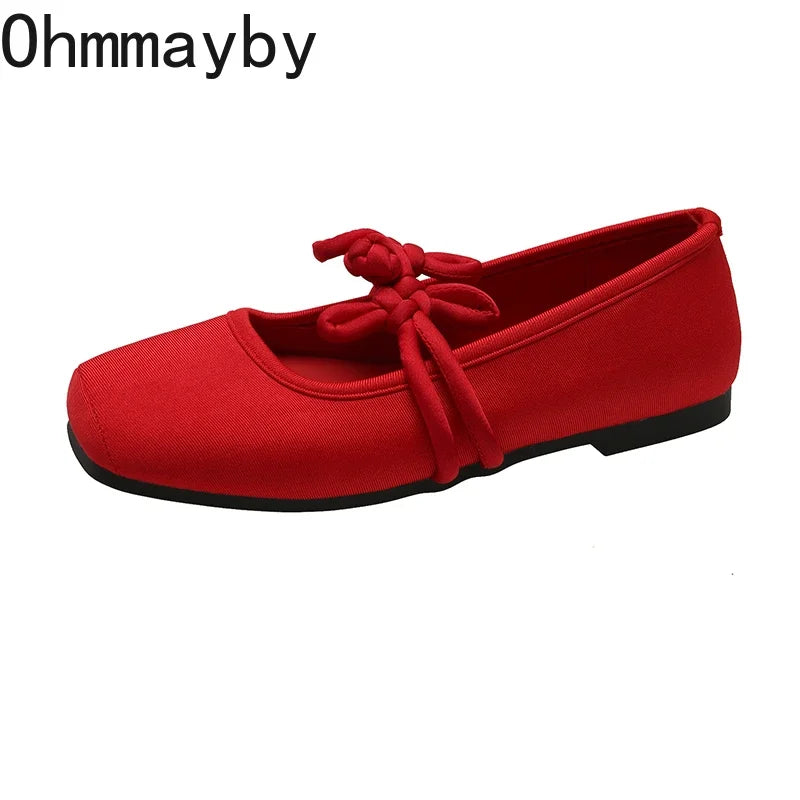 Elegant Women’s Satin Mary Jane Shoes