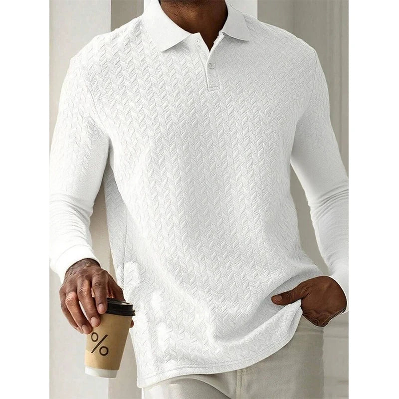 Men's Long Sleeve Button-Up Sweater - Stylish, Comfortable Knit