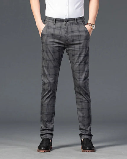 Men's Classic Stripe & Plaid Trousers – Stylish Men's Casual & Formal Pants