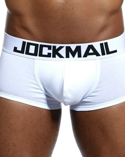 JOCKMAIL 6Pcs/Lot  Man  Boxershorts Cotton Men Boxers Male Breathable Underwear Men’s Panties Soft Boxer Briefs