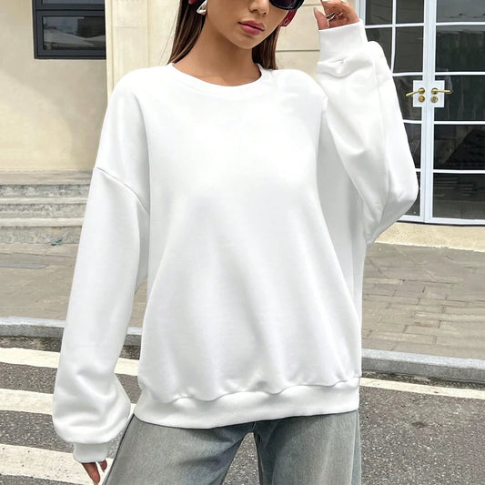 Women's a  loose casual top   Crewneck Sweatshirt