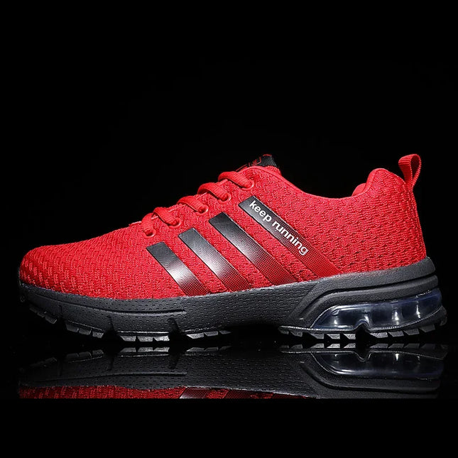 Men's Breathable Shock Absorbing Running Sneakers - Lightweight Athletic Shoes