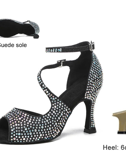 DKZSYIM Women’s Rhinestone High Heels