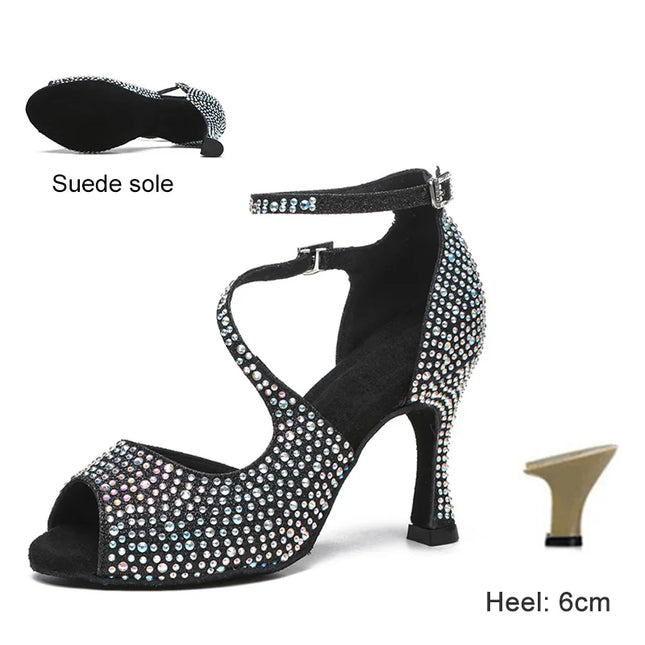 DKZSYIM Women’s Rhinestone High Heels