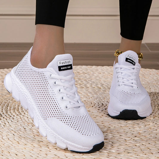 Women's Lightweight Running Sneakers with Side Mesh