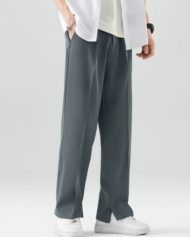 Men's Korean Style Straight Loose Wide Leg Casual Pants