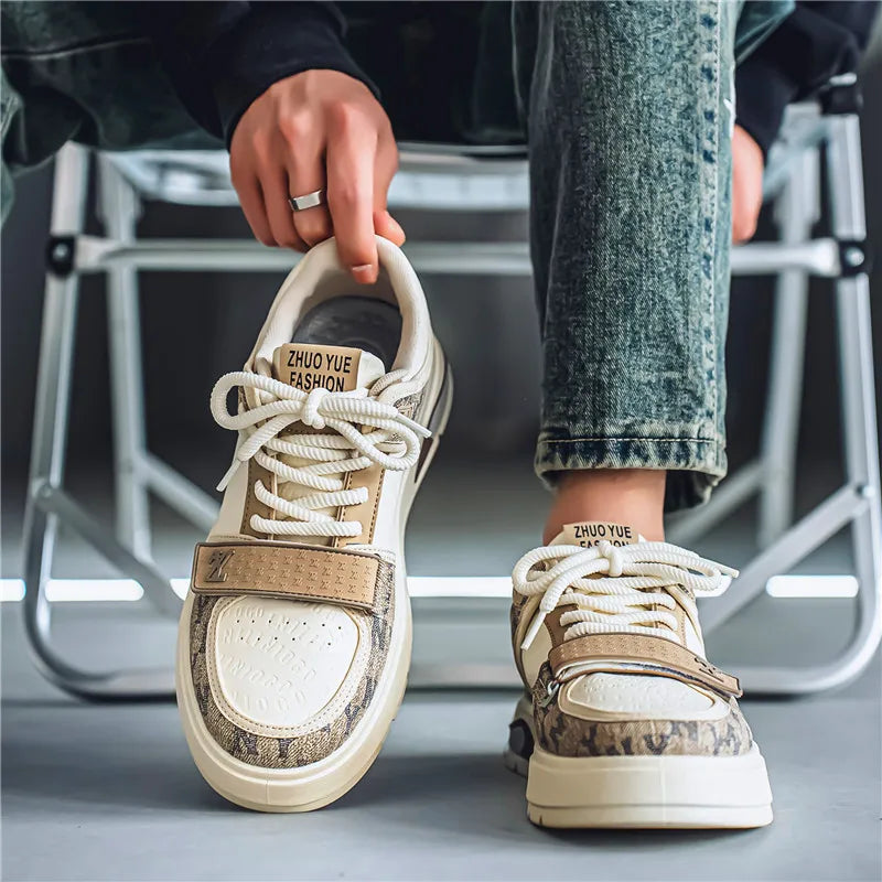 Men's Non-Slip Heightening Sneakers with Soft Sole