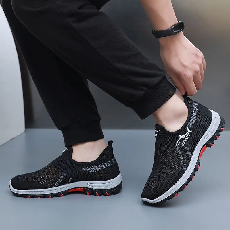 Men's Mesh Breathable Slip-On Sneakers