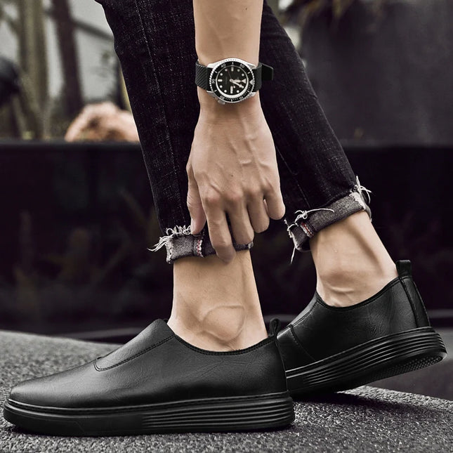 eather Casual Slip-On Shoes for Men