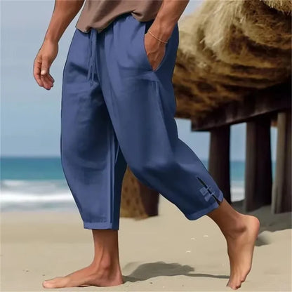Men's Casual Loose Cotton-Linen Blend Pants