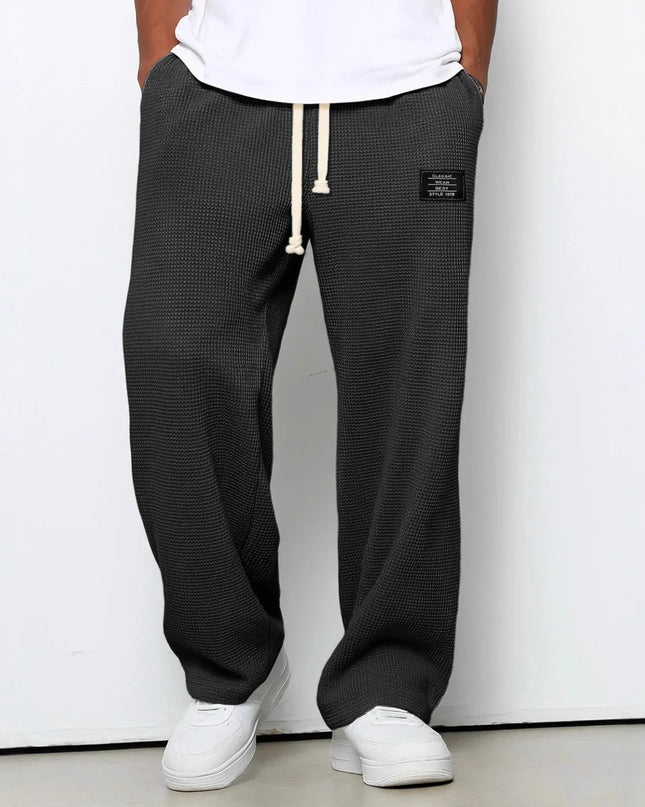 Men's Loose-Fit Wide-Leg Casual Sweatpants