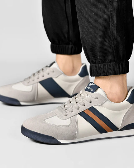 Men's Retro Casual Sneakers with Flat Sole
