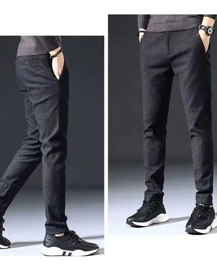Men's Casual Straight Leg Long Pants - Slim Fit Design