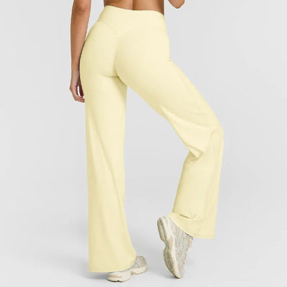 Women’s Flared Pants, Straight-Leg, Loose Fit