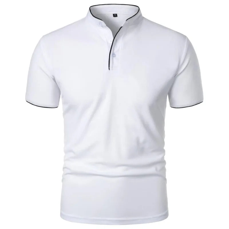 Men's Breathable Half-Button T-Shirt