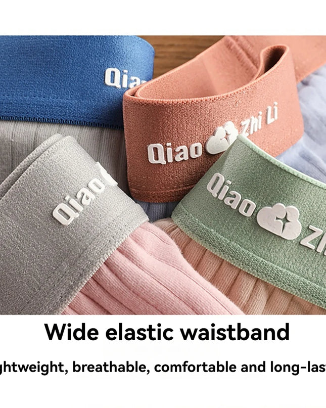 Women's 3-Pack Cotton Striped Breathable Briefs - Comfortable and Stylish Underwear Set